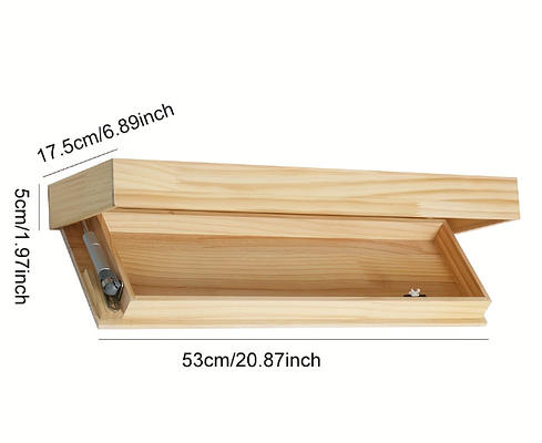 Floating Wall Shelf Hidden Storage Wood