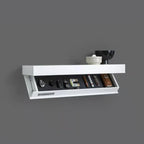 Floating Wall Shelf Hidden Storage Wood