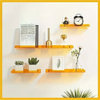 Floating Wall Shelf Industrial Style MDF Easy Installation