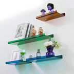 Floating Wall Shelf Industrial Style MDF Easy Installation