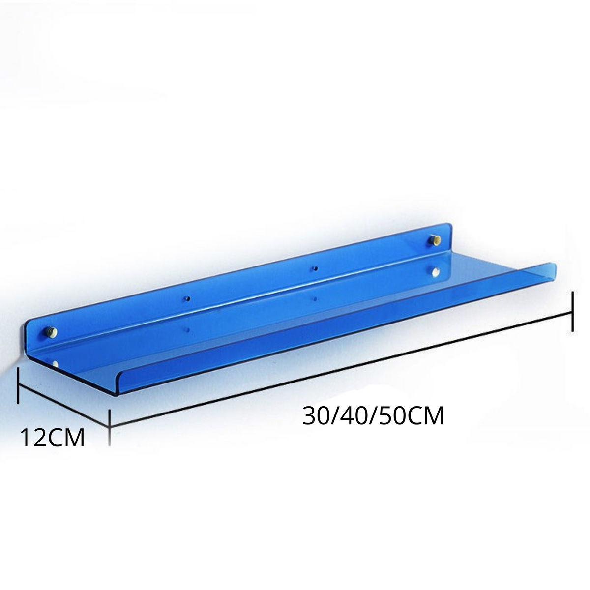 Floating Wall Shelf Industrial Style MDF Easy Installation