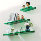 Floating Wall Shelf Industrial Style MDF Easy Installation