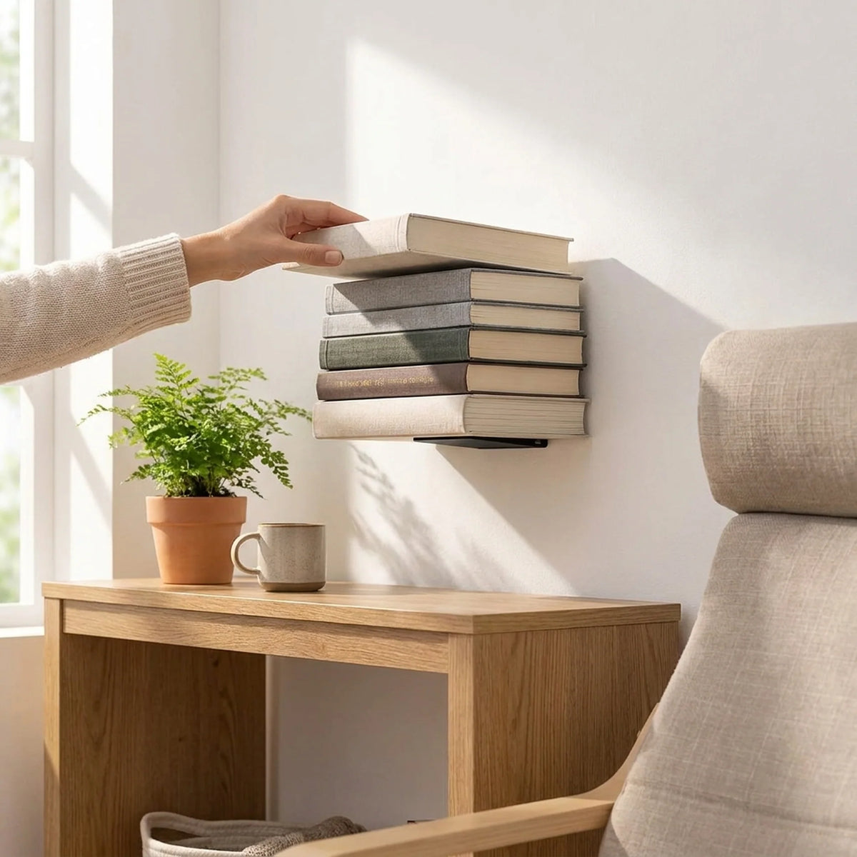 Floating Wall Shelf Invisible Bracket Stainless Steel