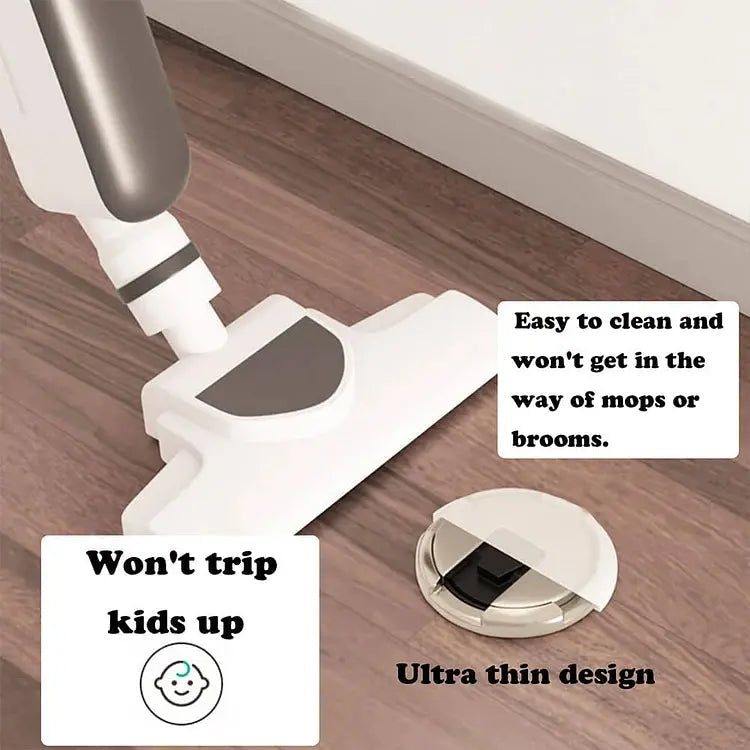 Floor Door Stopper Press-To-Lock Zinc Alloy Child-Safe