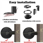 Floor Door Stopper Press-To-Lock Zinc Alloy Child-Safe