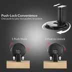 Floor Door Stopper Press-To-Lock Zinc Alloy Child-Safe