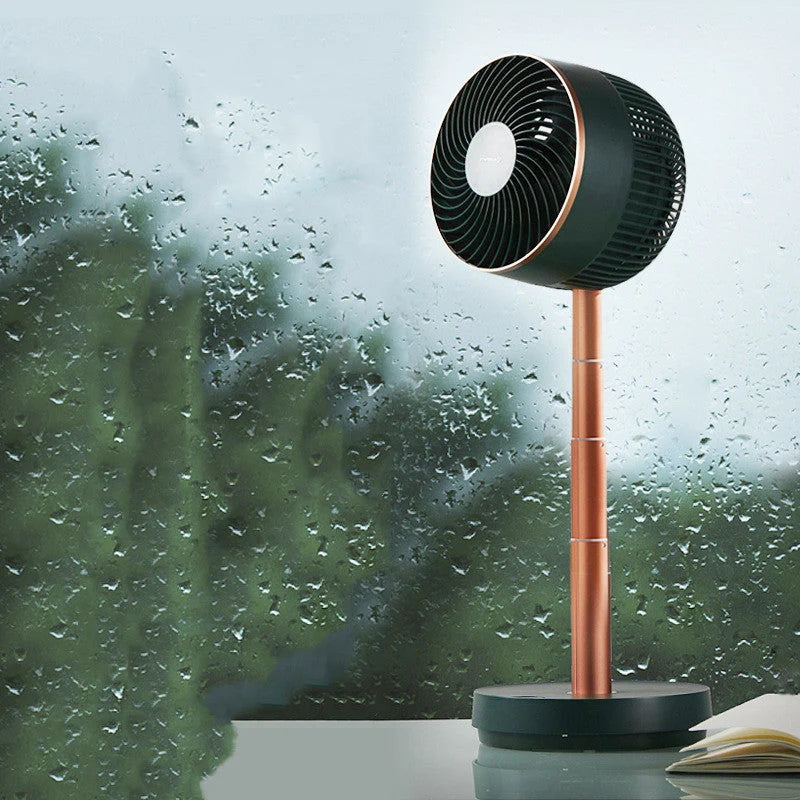 Floor Fan Remote Control 8-Speed Adjustable Height