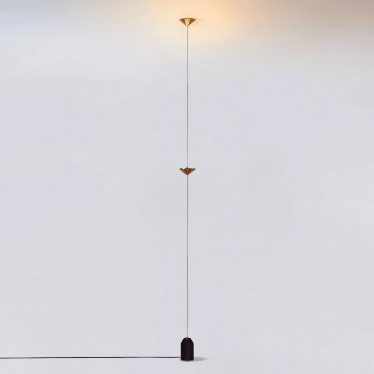 Floor Lamp Adjustable LED Color Temperatures Slim Marble Base