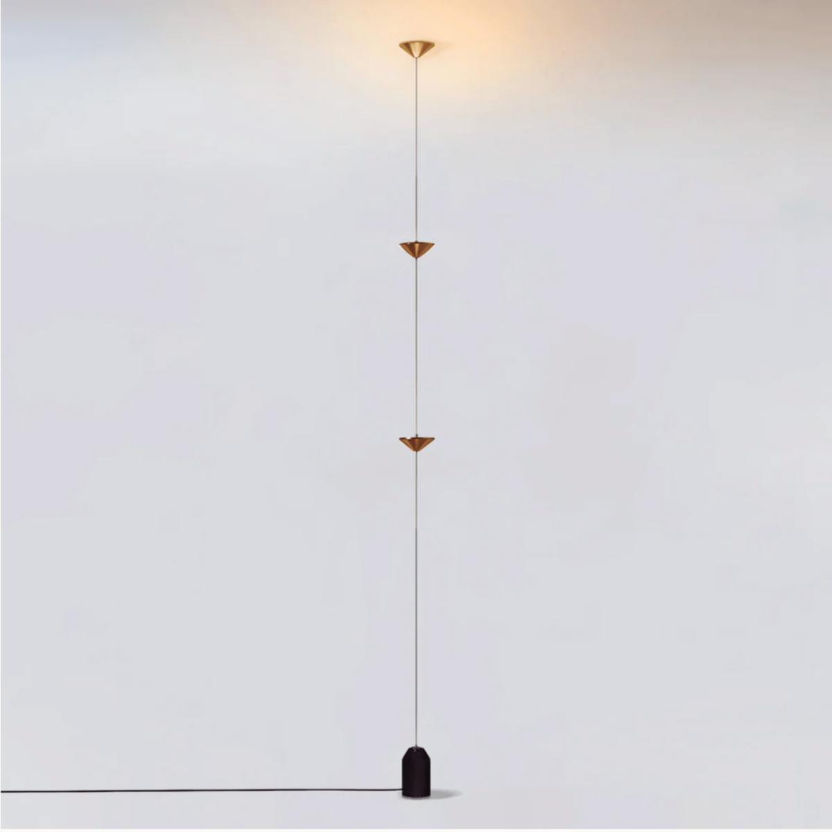 Floor Lamp Adjustable LED Color Temperatures Slim Marble Base
