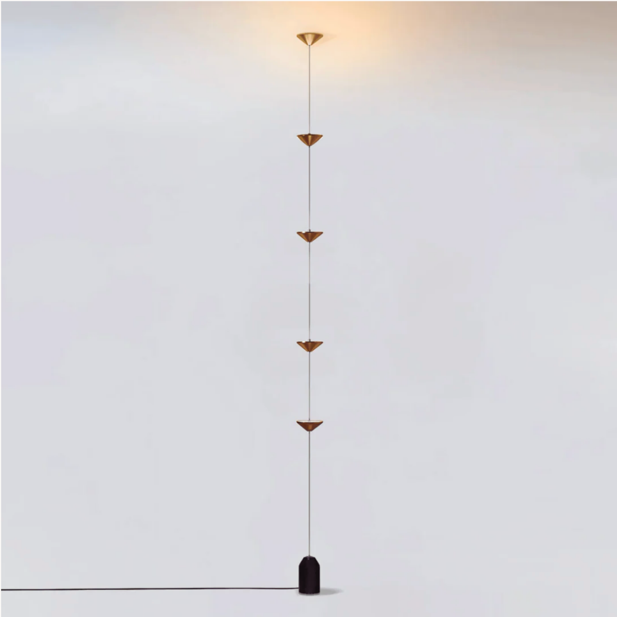 Floor Lamp Adjustable LED Color Temperatures Slim Marble Base