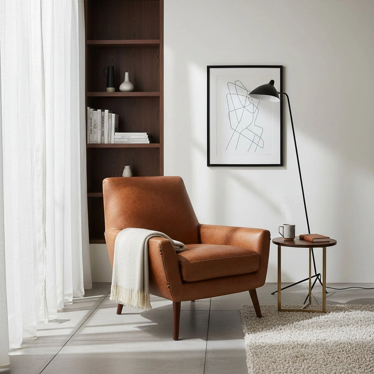 Floor Lamp Adjustable Spotlight Tripod Base