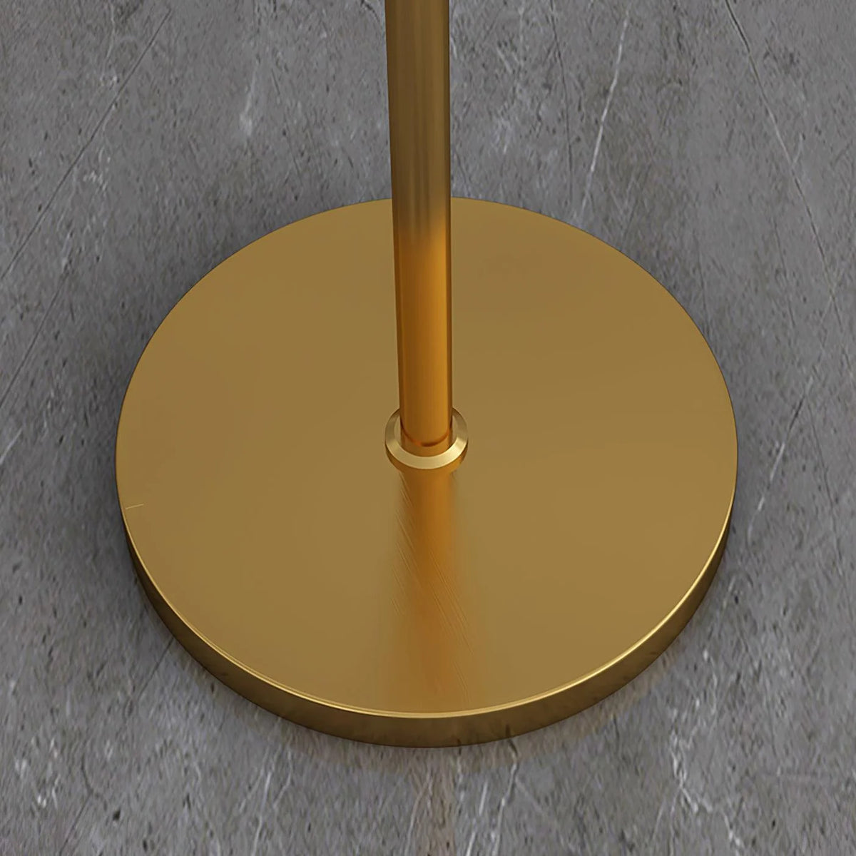 Floor Lamp Adjustable Swivel Arm Gold Metal Dimmable
