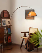 Floor Lamp Arc Adjustable Arm Warm Dome Shade