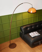 Floor Lamp Arc Adjustable Arm Warm Dome Shade