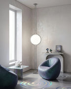 Floor Lamp Chrome Frame Acrylic Globes 3000K Warm Light