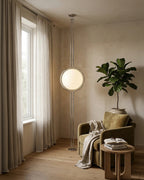 Floor Lamp Chrome Frame Acrylic Globes 3000K Warm Light