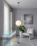Floor Lamp Chrome Frame Acrylic Globes 3000K Warm Light
