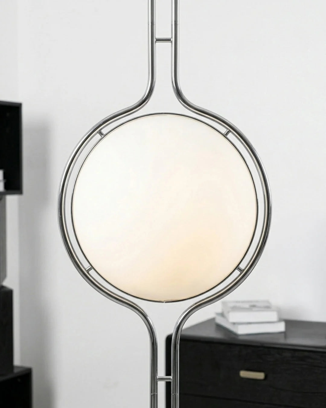 Floor Lamp Chrome Frame Acrylic Globes 3000K Warm Light