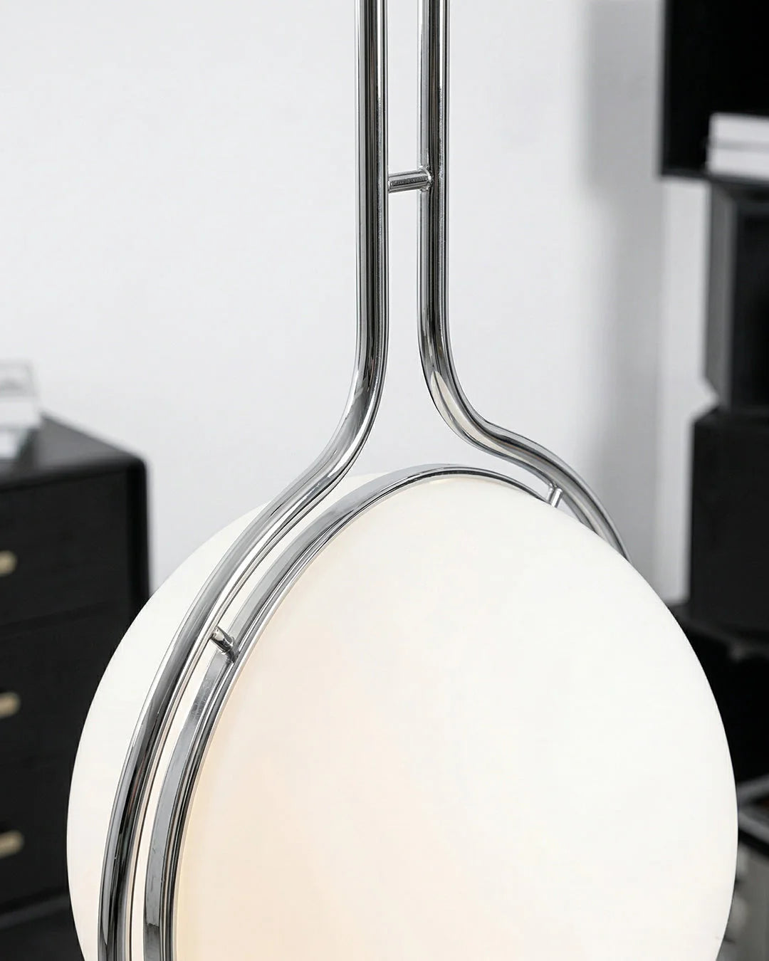 Floor Lamp Chrome Frame Acrylic Globes 3000K Warm Light