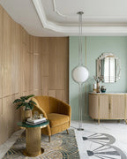 Floor Lamp Chrome Frame Acrylic Globes 3000K Warm Light