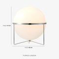Floor Lamp Chrome Frame Acrylic Globes 3000K Warm Light