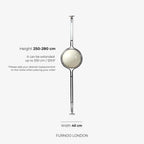 Floor Lamp Chrome Frame Acrylic Globes 3000K Warm Light