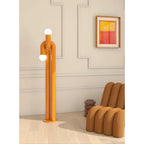 Floor Lamp Double Glass Globes Iron Arch Dimmer Compatible