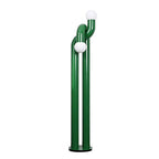 Floor Lamp Double Glass Globes Iron Arch Dimmer Compatible