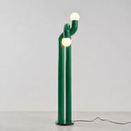 Floor Lamp Double Glass Globes Iron Arch Dimmer Compatible