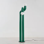 Floor Lamp Double Glass Globes Iron Arch Dimmer Compatible