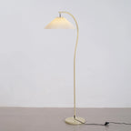 Floor Lamp Hand-Pleated Shade Dimmable Iron Base