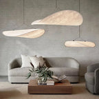 Floor Lamp Handmade Wavy Fabric & Metal Remote Dimming