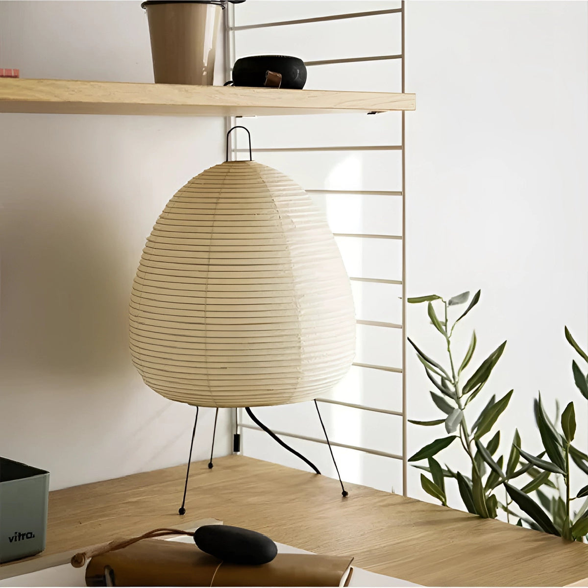 Floor Lamp Japanese-Inspired Rice Paper Shade