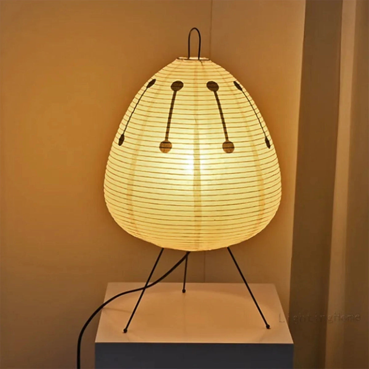 Floor Lamp Japanese-Inspired Rice Paper Shade
