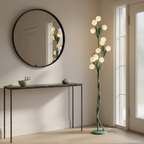 Floor Lamp Orchid Flower Design USB Charging & Foot Switch