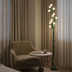 Floor Lamp Orchid Flower Design USB Charging & Foot Switch