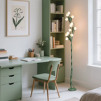 Floor Lamp Orchid Flower Design USB Charging & Foot Switch
