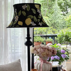 Floor Lamp Patterned Shade LED Compatible Stable Base