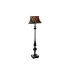 Floor Lamp Patterned Shade LED Compatible Stable Base