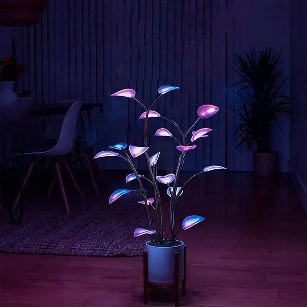 Floor Lamp Plant-Shaped Collapsible Programmable LEDs