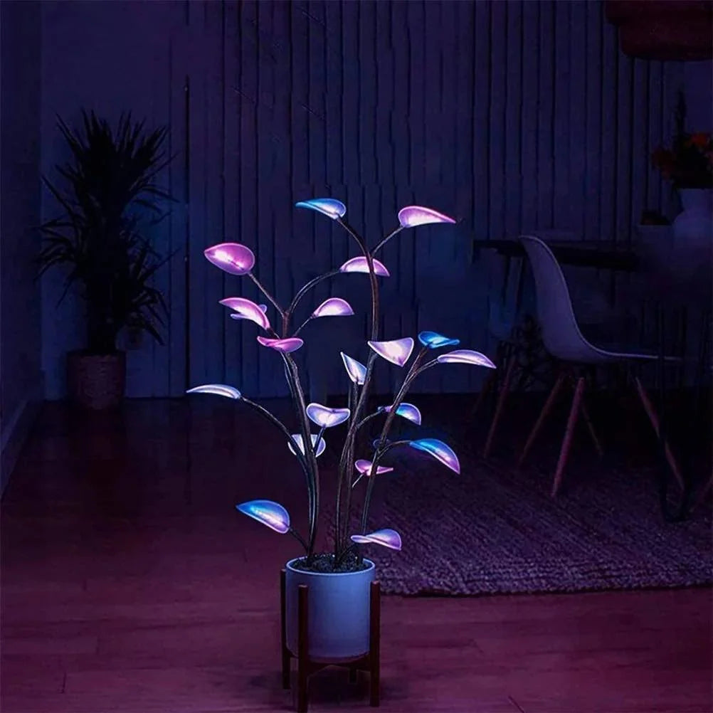 Floor Lamp Plant-Shaped Collapsible Programmable LEDs