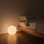 Floor Lamp Resin Globe Marble Base Soft Light Diffusion