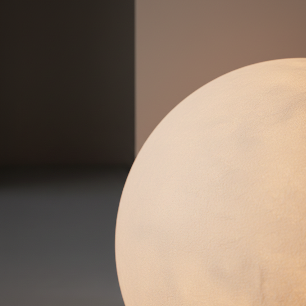 Floor Lamp Resin Globe Marble Base Soft Light Diffusion