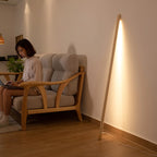 Floor Lamp Scandinavian Wood & Acrylic Dimmable LED