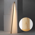 Floor Lamp Scandinavian Wood & Acrylic Dimmable LED