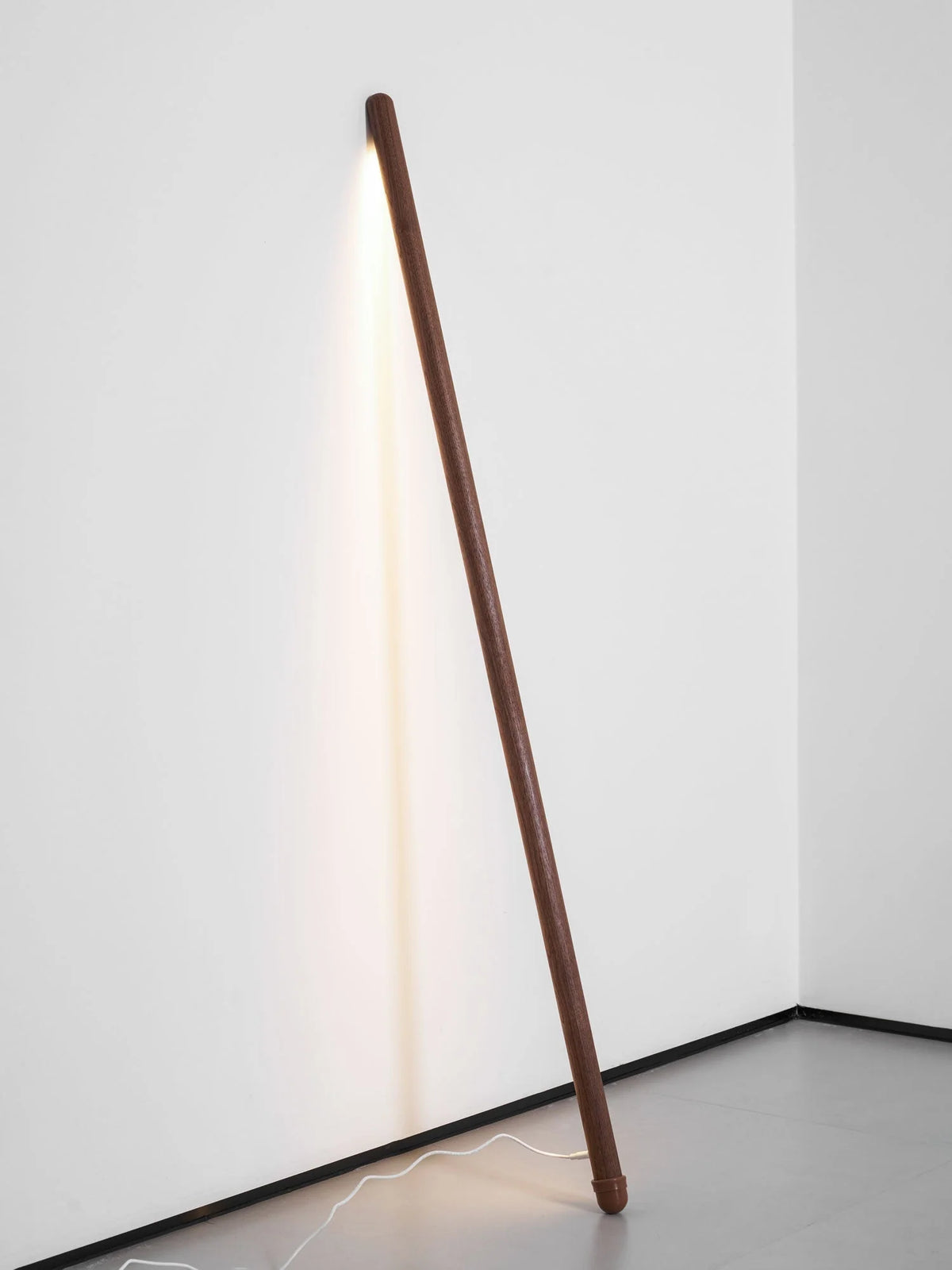 Floor Lamp Scandinavian Wood & Acrylic Dimmable LED