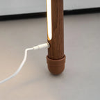Floor Lamp Scandinavian Wood & Acrylic Dimmable LED