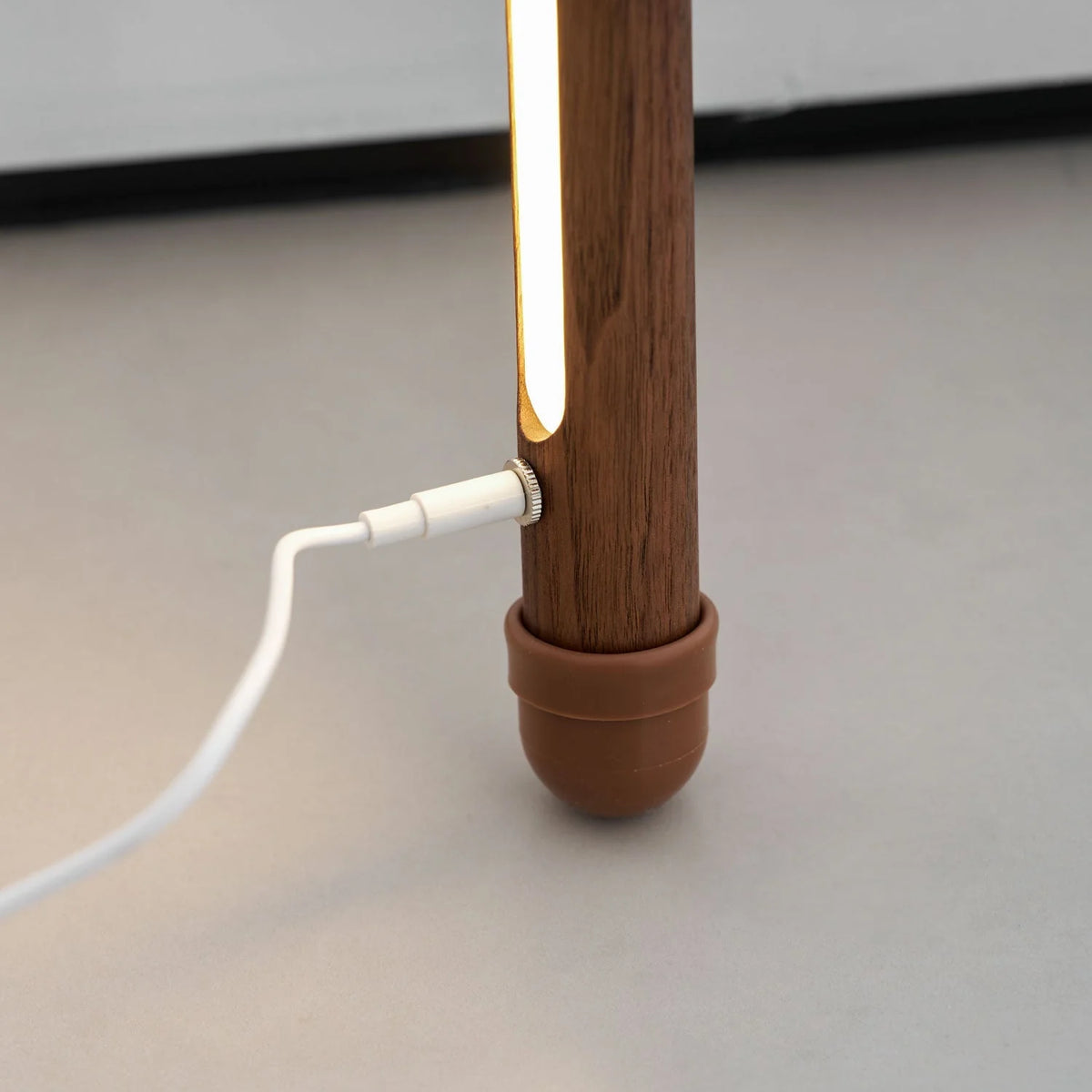 Floor Lamp Scandinavian Wood & Acrylic Dimmable LED