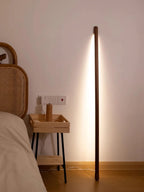 Floor Lamp Scandinavian Wood & Acrylic Dimmable LED