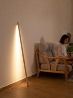 Floor Lamp Scandinavian Wood & Acrylic Dimmable LED